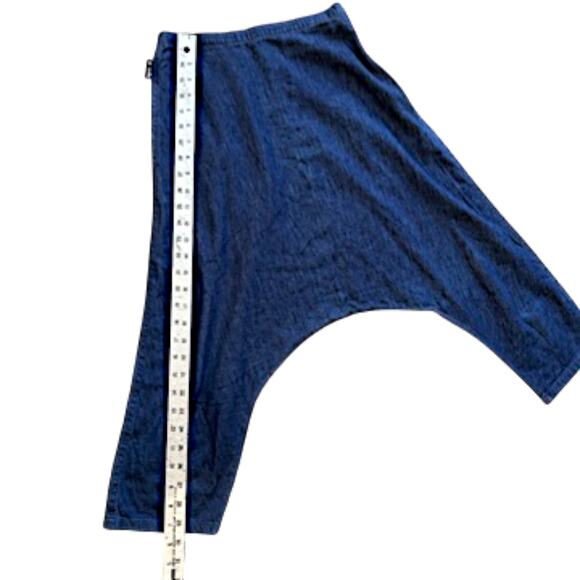 Agnes B. Paris Denim Drop Crotch Jorts Size 38 - Picture 6 of 8